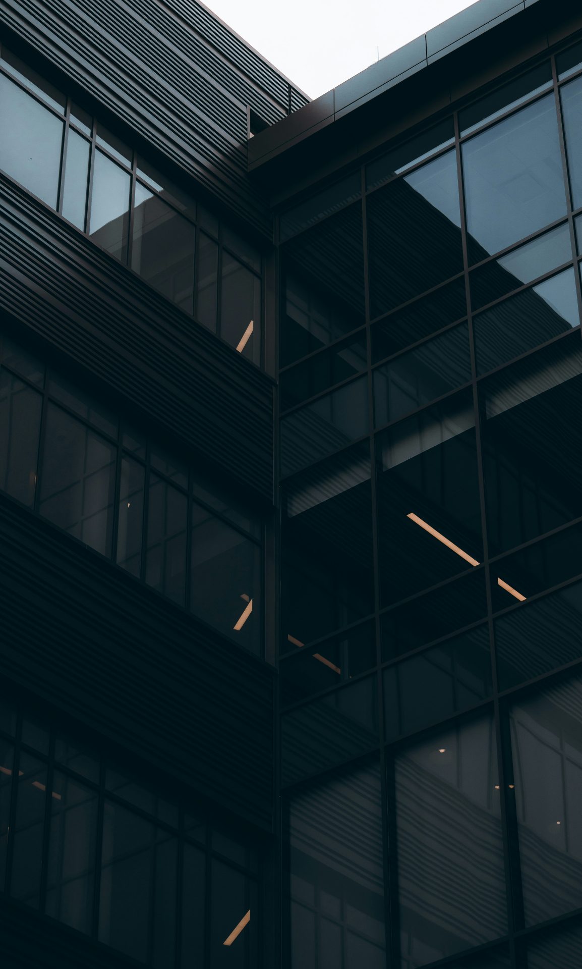 Abstract reflection of corporate building windows