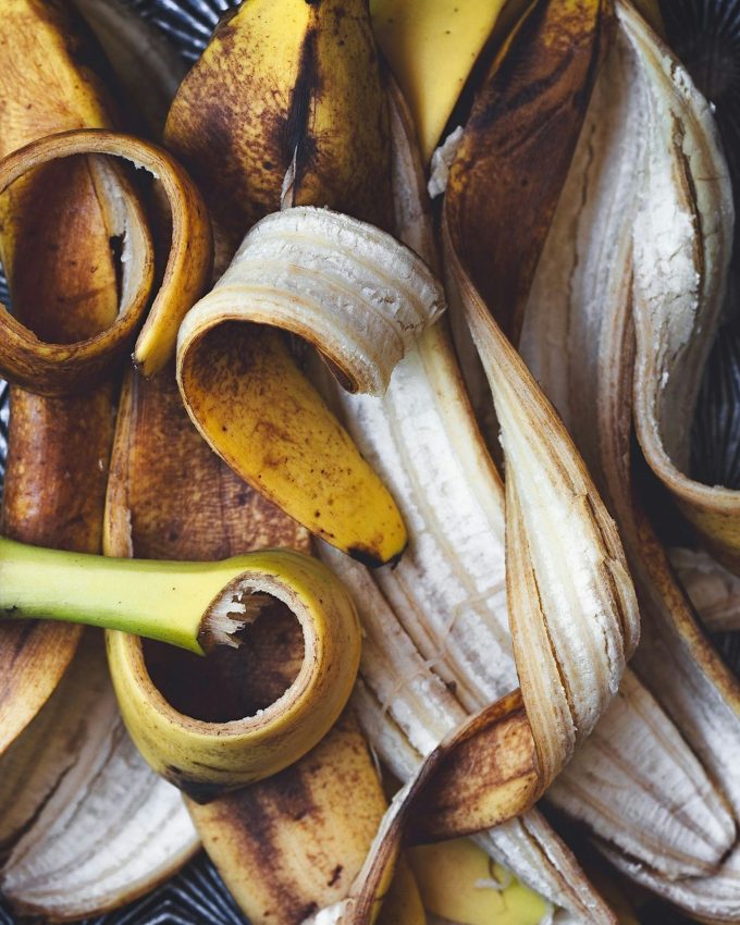 Close-up of banana peels