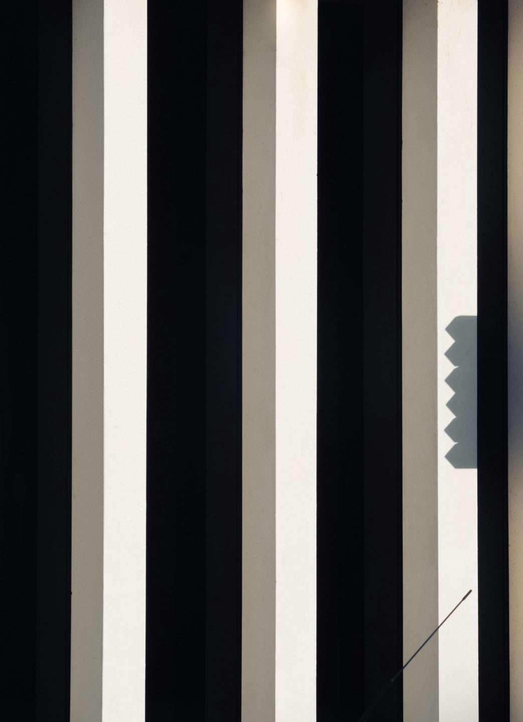 An abstract image of side of a building