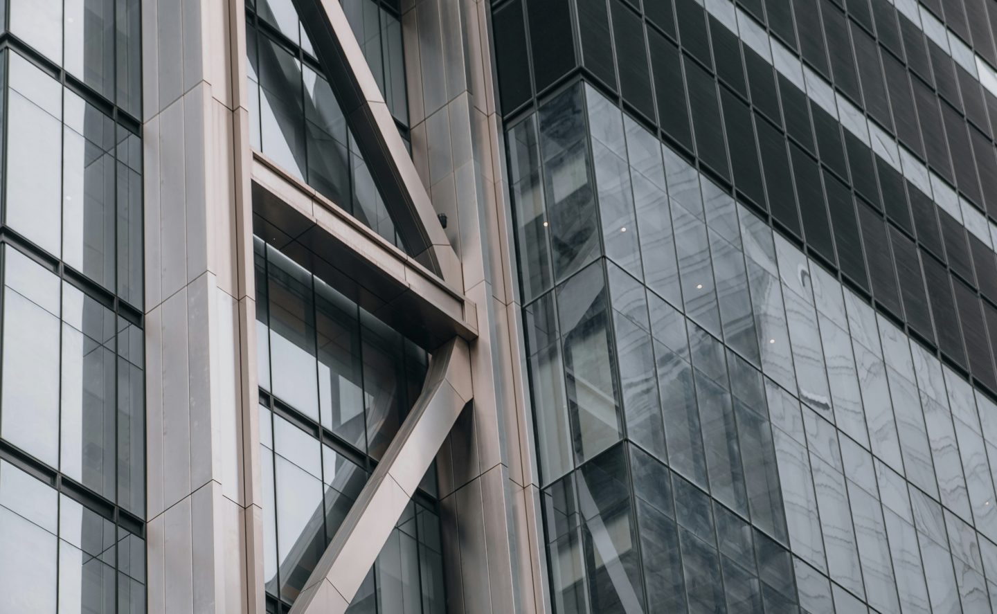 Windows of a tall, modern skyscraper