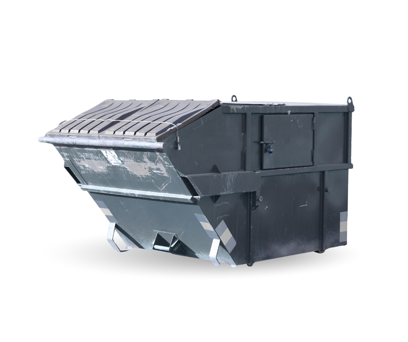 Dark grey Front-end Loader skip