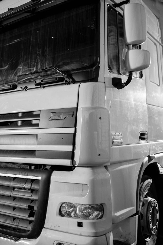 Corner of a truck